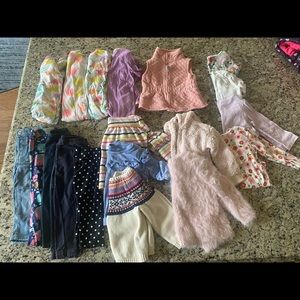 18 MONTH BABY GIRL LOT-  19 articles of clothing fall / winter